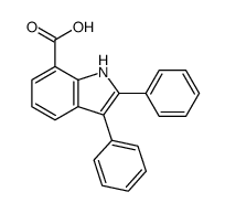 2,3-Diphenyl-1H-indole-7-carboxylic acid Structure