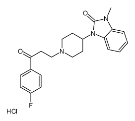 1-[1-[3-(4-fluorophenyl)-3-oxopropyl]piperidin-4-yl]-3-methylbenzimidazol-2-one,hydrochloride Structure