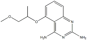 5-((1-methoxypropan-2-yl)oxy)quinazoline-2,4-diamine Structure