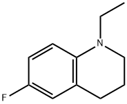 1-乙基-6-氟-1,2,3,4-四氢喹啉结构式