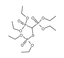 Diethyl-S-[bis(diethoxyphosphinyl)methyl]-phosphorothioat结构式