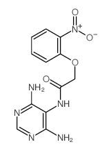 N-(4,6-diaminopyrimidin-5-yl)-2-(2-nitrophenoxy)acetamide结构式