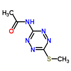 Acetamide,N-[6-(methylthio)-1,2,4,5-tetrazin-3-yl]-结构式