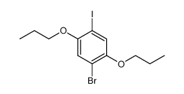 1-bromo-4-iodo-2,5-dipropoxybenzene Structure