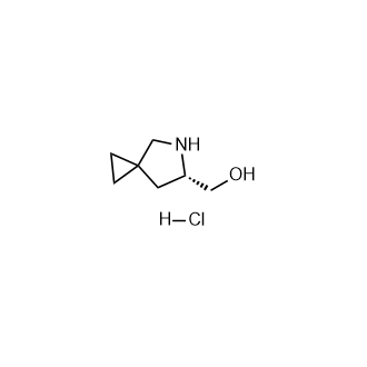 (S)-(5-氮杂螺[2.4]庚烷-6-基)甲醇盐酸盐结构式