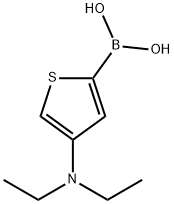 4-(Diethylamino)thiophene-2-boronic acid结构式