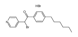 2-Bromo-1-(4-hexylphenyl)-2-(pyridin-4-yl)ethanone Hydrobromide结构式