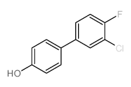 4-(3-氯-4-氟苯基)苯酚结构式