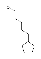 (5-chloro-pentyl)-cyclopentane Structure