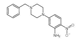 5-(4-苄基哌嗪子基)-2-硝基苯胺结构式