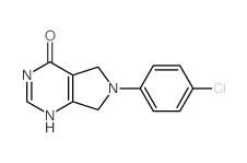 4H-Pyrrolo[3,4-d]pyrimidin-4-one,6-(4-chlorophenyl)-3,5,6,7-tetrahydro-结构式