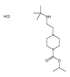 propan-2-yl 4-[2-(tert-butylamino)ethyl]piperazine-1-carboxylate,hydrochloride结构式