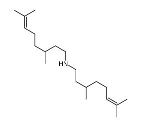 N-(3,7-dimethyloct-6-enyl)-3,7-dimethyloct-6-en-1-amine结构式