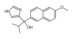 1-(1H-Imidazol-4-yl)-1-(6-methoxynaphthalen-2-yl)-2-methyl-1-propanol结构式