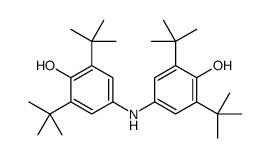 2,6-ditert-butyl-4-(3,5-ditert-butyl-4-hydroxyanilino)phenol结构式