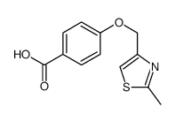 4-[(2-methyl-1,3-thiazol-4-yl)methoxy]benzoic acid结构式