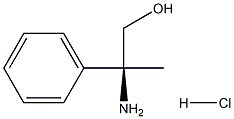 (S)-2-Amino-2-phenylpropan-1-ol hydrochloride Structure