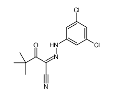 N-(3,5-dichloroanilino)-3,3-dimethyl-2-oxobutanimidoyl cyanide Structure