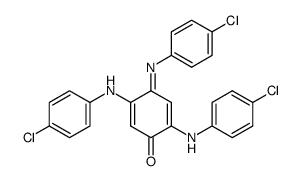 2,5-Bis-(4-chloro-phenylamino)-4-[(Z)-4-chloro-phenylimino]-cyclohexa-2,5-dienone Structure