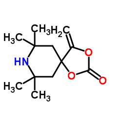 7,7,9,9-Tetramethyl-4-methylene-1,3-dioxa-8-azaspiro[4.5]decan-2-one结构式