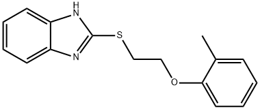 2-([2-(2-methylphenoxy)ethyl]thio)-1h-benzimidazole structure