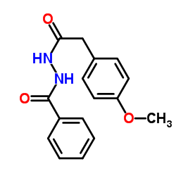 N'-[(4-Methoxyphenyl)acetyl]benzohydrazide结构式