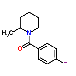 1-(4-Fluorobenzoyl)-2-Methylpiperidine Structure