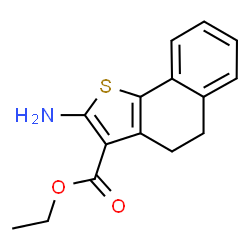 2-Amino-4,5-dihydro-naphtho[1,2-b]thiophene-3-carboxylic acid ethyl ester结构式