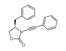 (4R)-4-benzyl-3-(phenylethynyl)-1,3-oxazolidin-2-one Structure