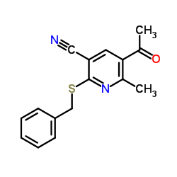 5-ACETYL-2-(BENZYLSULFANYL)-6-METHYLNICOTINONITRILE picture