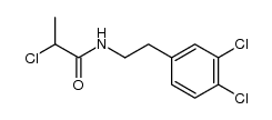 2-chloro-N-(3,4-dichlorophenethyl)propanamide结构式