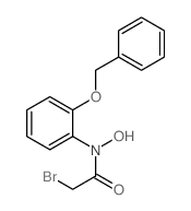 2-bromo-N-hydroxy-N-(2-phenylmethoxyphenyl)acetamide Structure