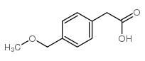 4-(甲氧甲基)苯乙酸结构式