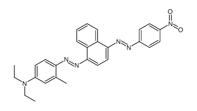 N,N-diethyl-4-[[4-[(p-nitrophenyl)azo]-1-naphthyl]azo]-m-toluidine Structure