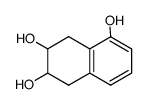 6,7-dihydroxy-5,6,7,8-tetrahydro-1-naphthol Structure