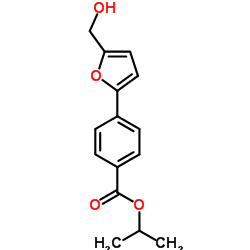 4-(5-HYDROXYMETHYL-FURAN-2-YL)-BENZOIC ACID ISOPROPYL ESTER structure