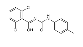 2,6-dichloro-N-[(4-ethylphenyl)carbamoyl]benzamide结构式