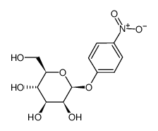 对硝基苯基 β-D-吡喃甘露糖苷结构式