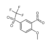 2-nitro-4-((trifluoromethyl)sulfonyl)anisole Structure