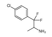 1-(4-chlorophenyl)-1,1-difluoropropan-2-amine结构式