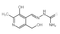 Hydrazinecarbothioamide,2-[[3-hydroxy-5-(hydroxymethyl)-2-methyl-4-pyridinyl]methylene]- picture