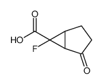 Bicyclo[3.1.0]hexane-6-carboxylic acid, 6-fluoro-2-oxo- (9CI) Structure