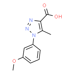 1-(3-Methoxyphenyl)-5-methyl-1H-1,2,3-triazole-4-carboxylic acid结构式