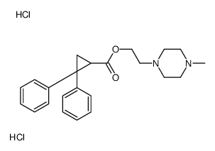 2-(4-methylpiperazin-1-yl)ethyl 2,2-diphenylcyclopropane-1-carboxylate,dihydrochloride结构式