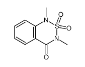 1,3-dimethyl-2,2-dioxo-2,3-dihydro-1H-2λ6-benzo[1,2,6]thiadiazin-4-one结构式