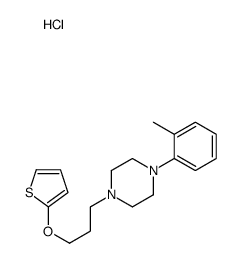 1-(2-methylphenyl)-4-(3-thiophen-2-yloxypropyl)piperazine,hydrochloride Structure