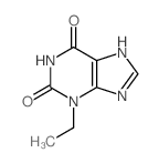 3-ethyl-7H-purine-2,6-dione结构式