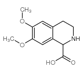 6,7-dimethoxy-1,2,3,4-tetrahydroisoquinoline-1-carboxylic acid结构式