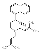 1-Naphthaleneacetonitrile, alpha-(2-(bis(3-methyl-2-butenyl)amino)ethyl)-结构式