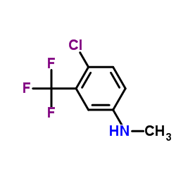 4-Chloro-N-methyl-3-(trifluoromethyl)aniline Structure